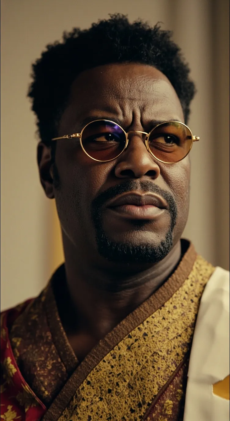 ai character: Bernie mac background