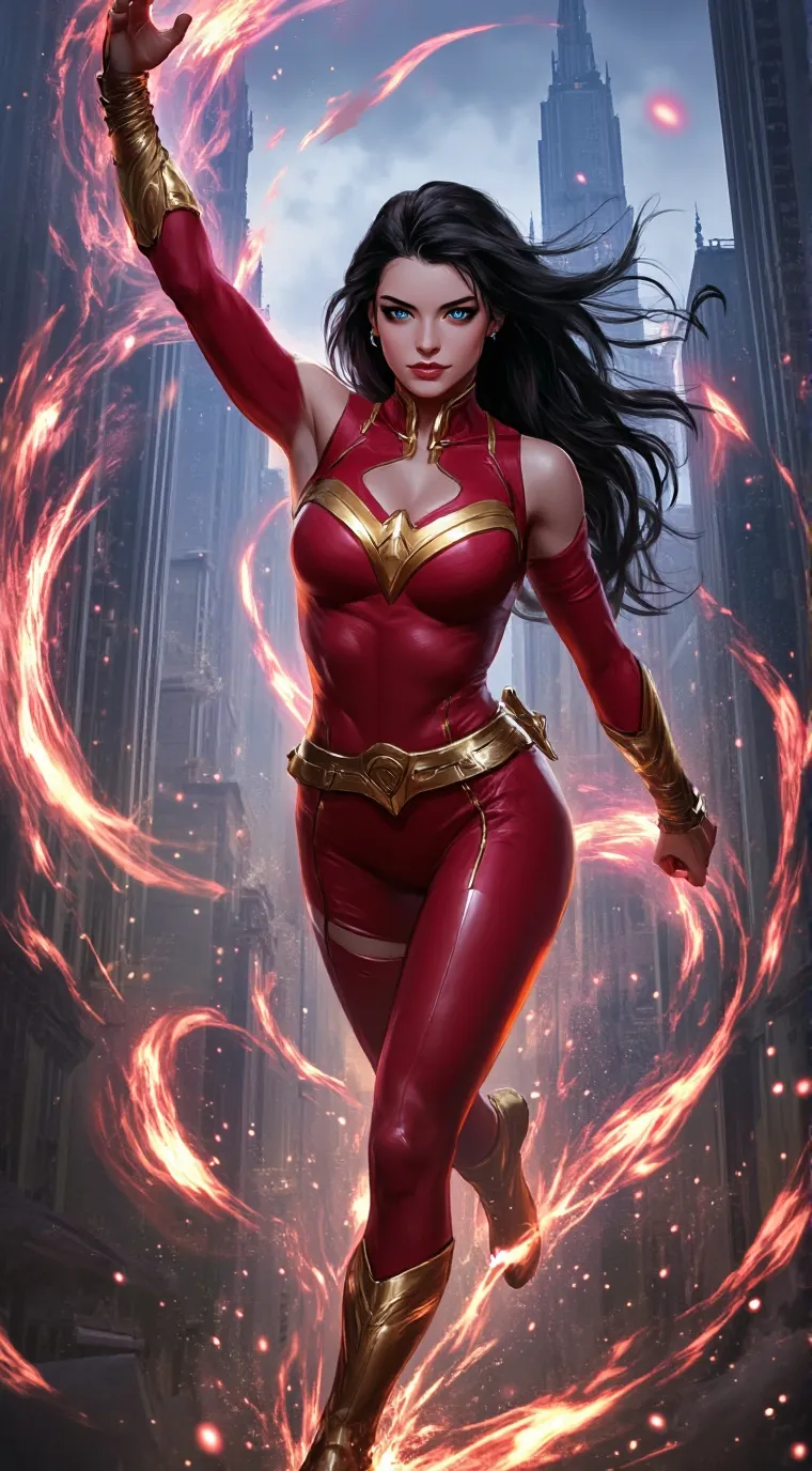 ai character: super women  background