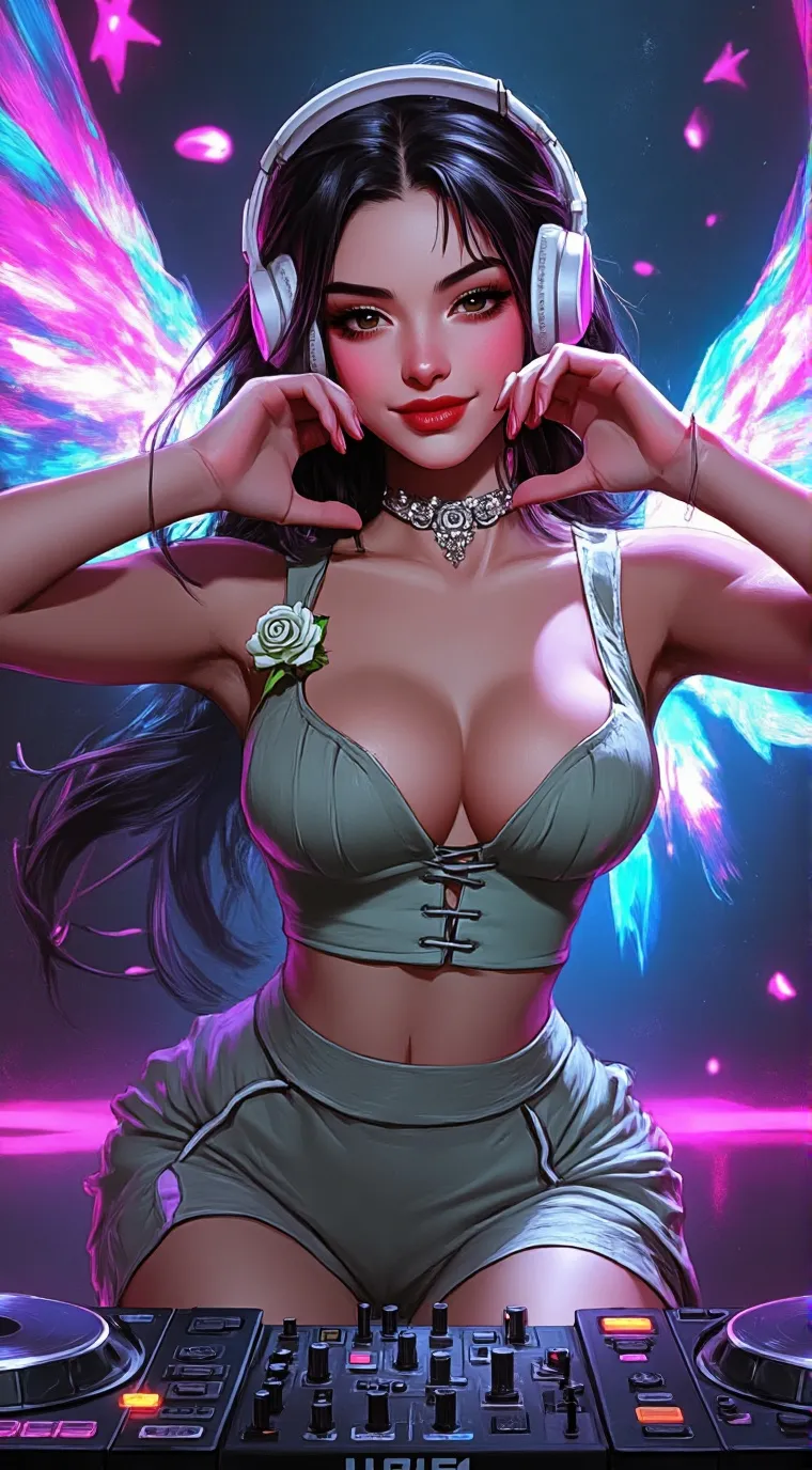 ai character: Aurora background