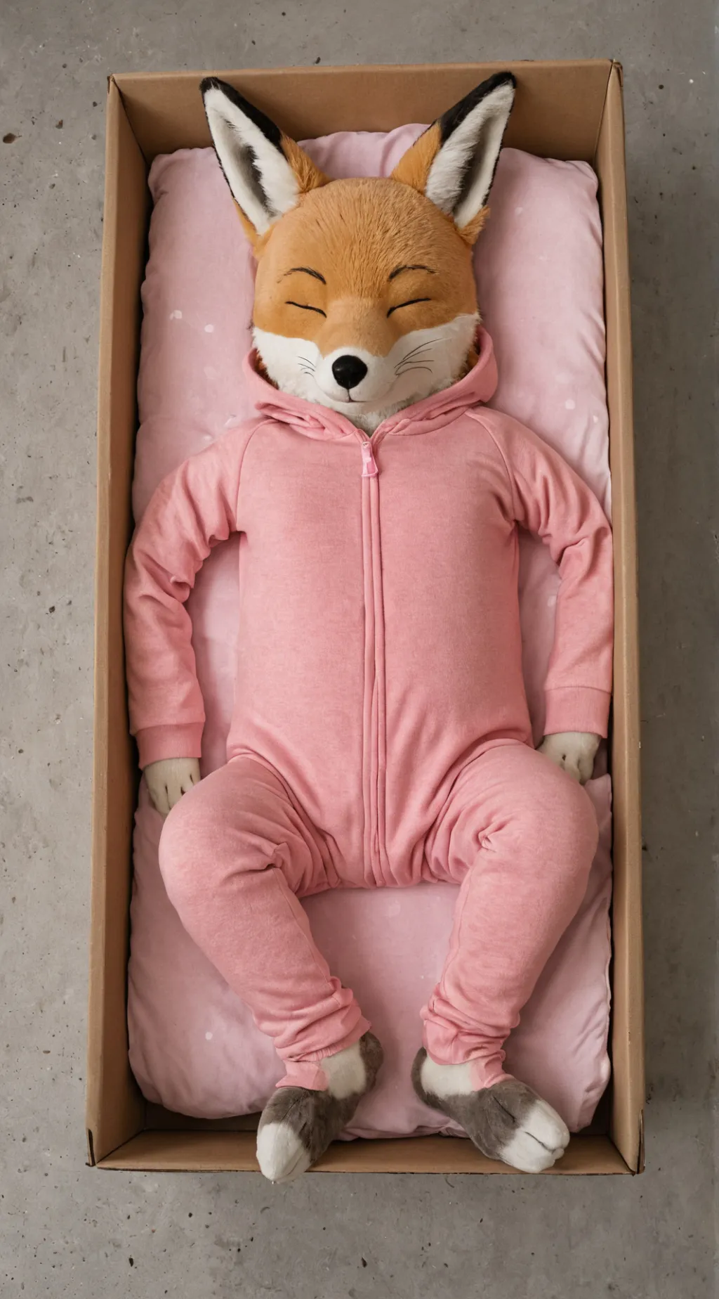 ai character: baby fox girl  background