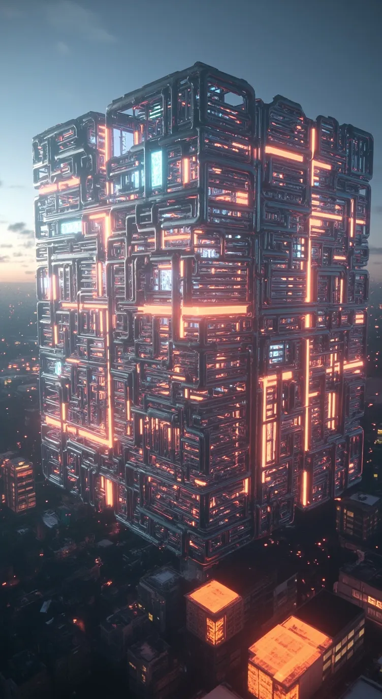 ai character: Cube background