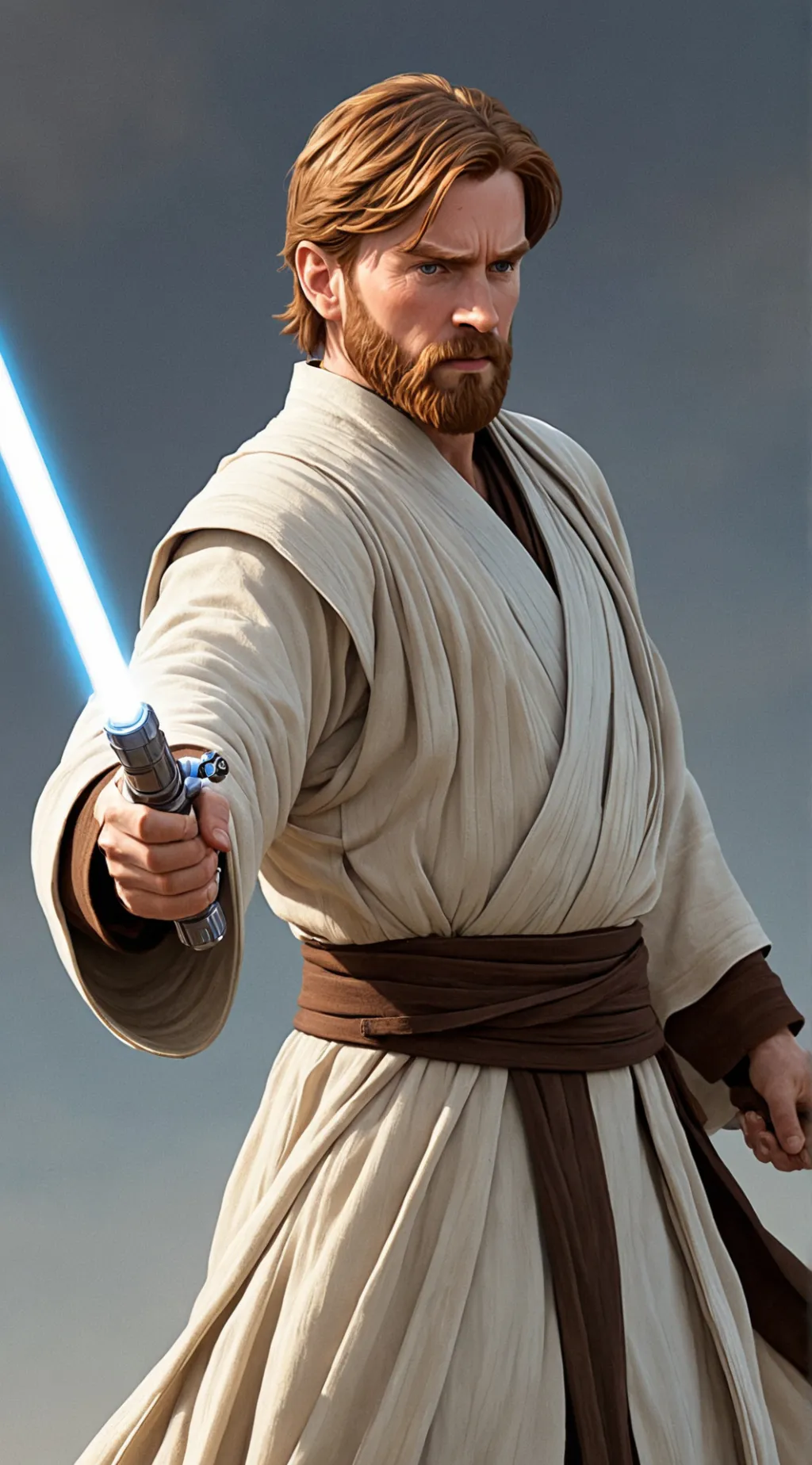 ai character: Obi-Wan  background