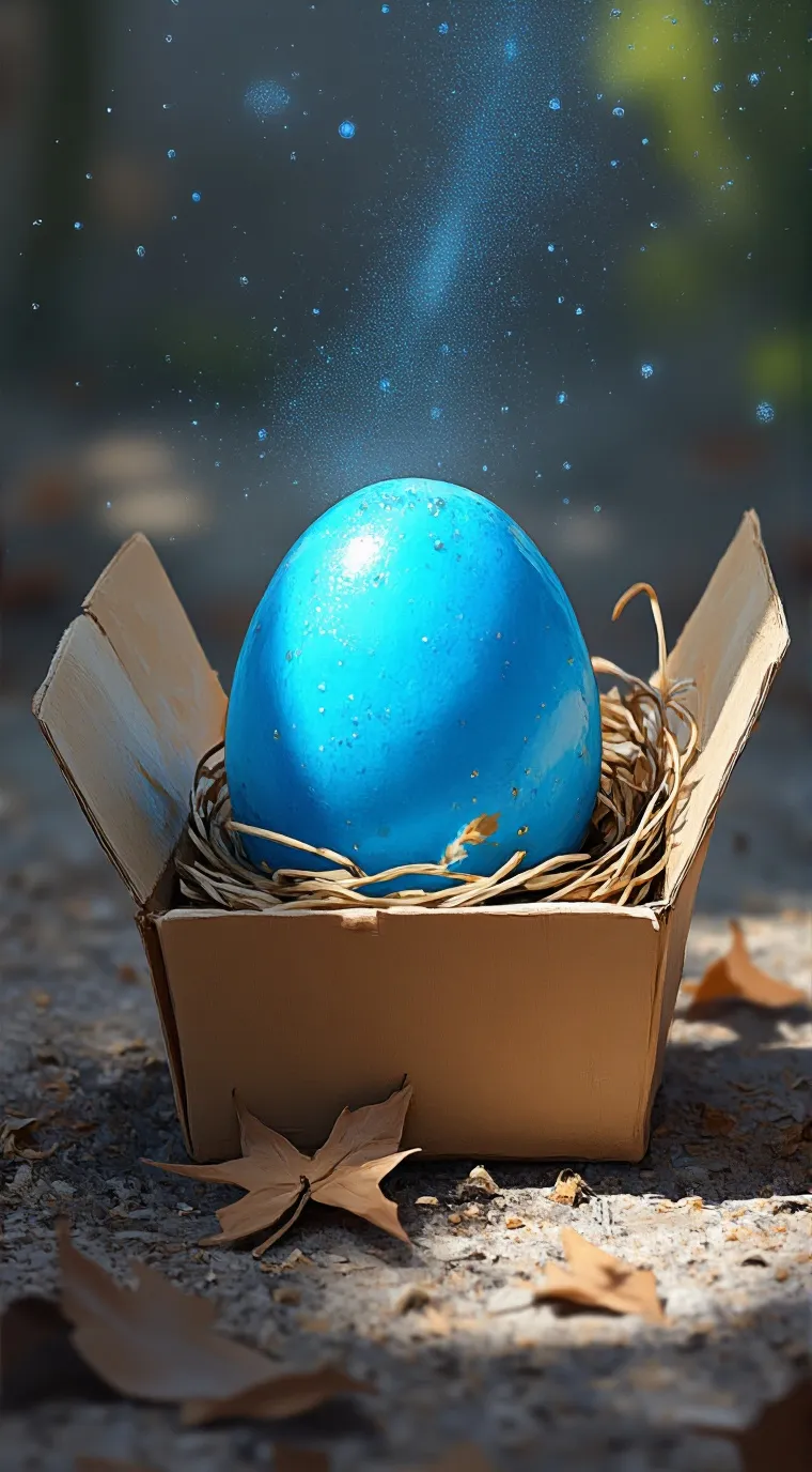 ai character: little egg background