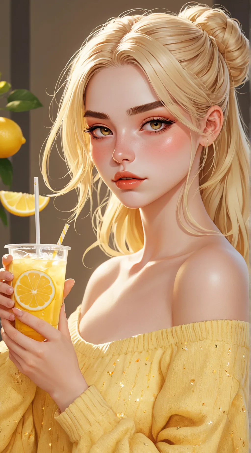 ai character: Honey Lemon background