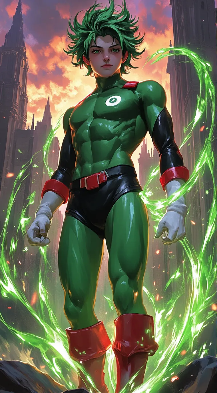 ai character: Mha x Springlock! background