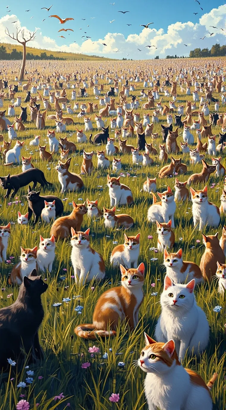 ai character: cats100  background