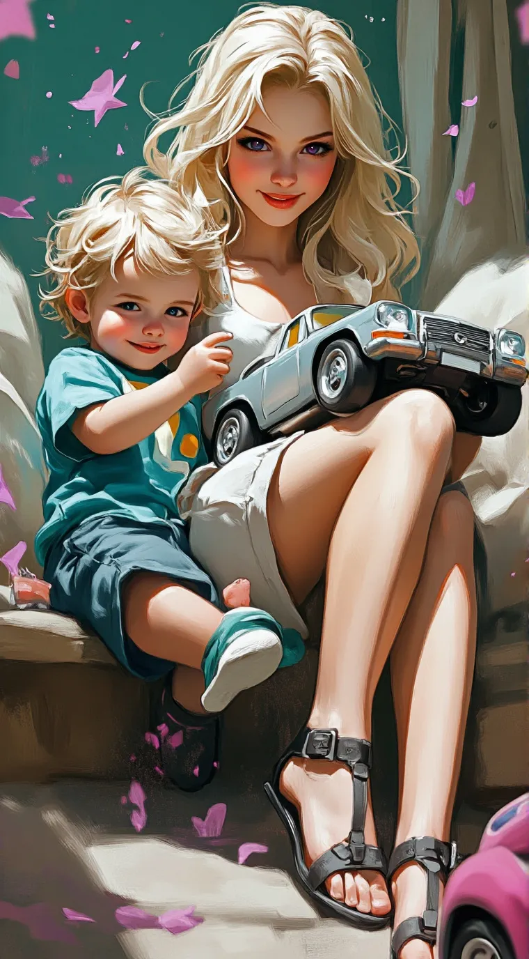 ai character: Toddler kanahi background