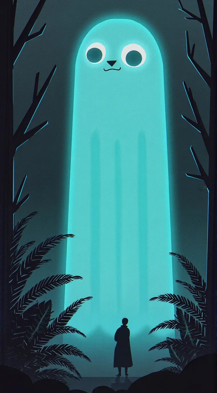 ai character: FURRY GHOST 3 background