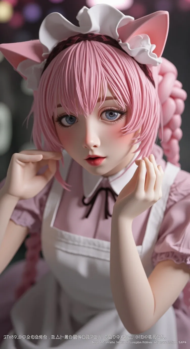 ai character: catgirl maid background