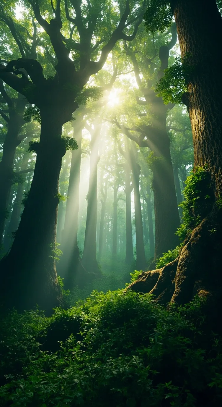 ai character: You're forest background