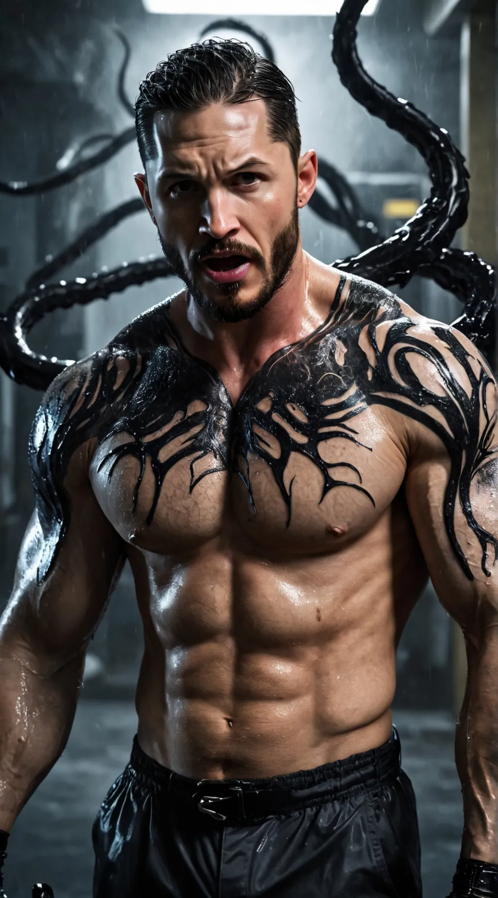 ai character: Tom Hardy  background