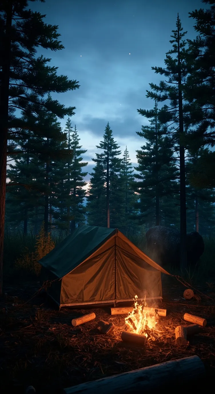 ai character: Spooky Woods background