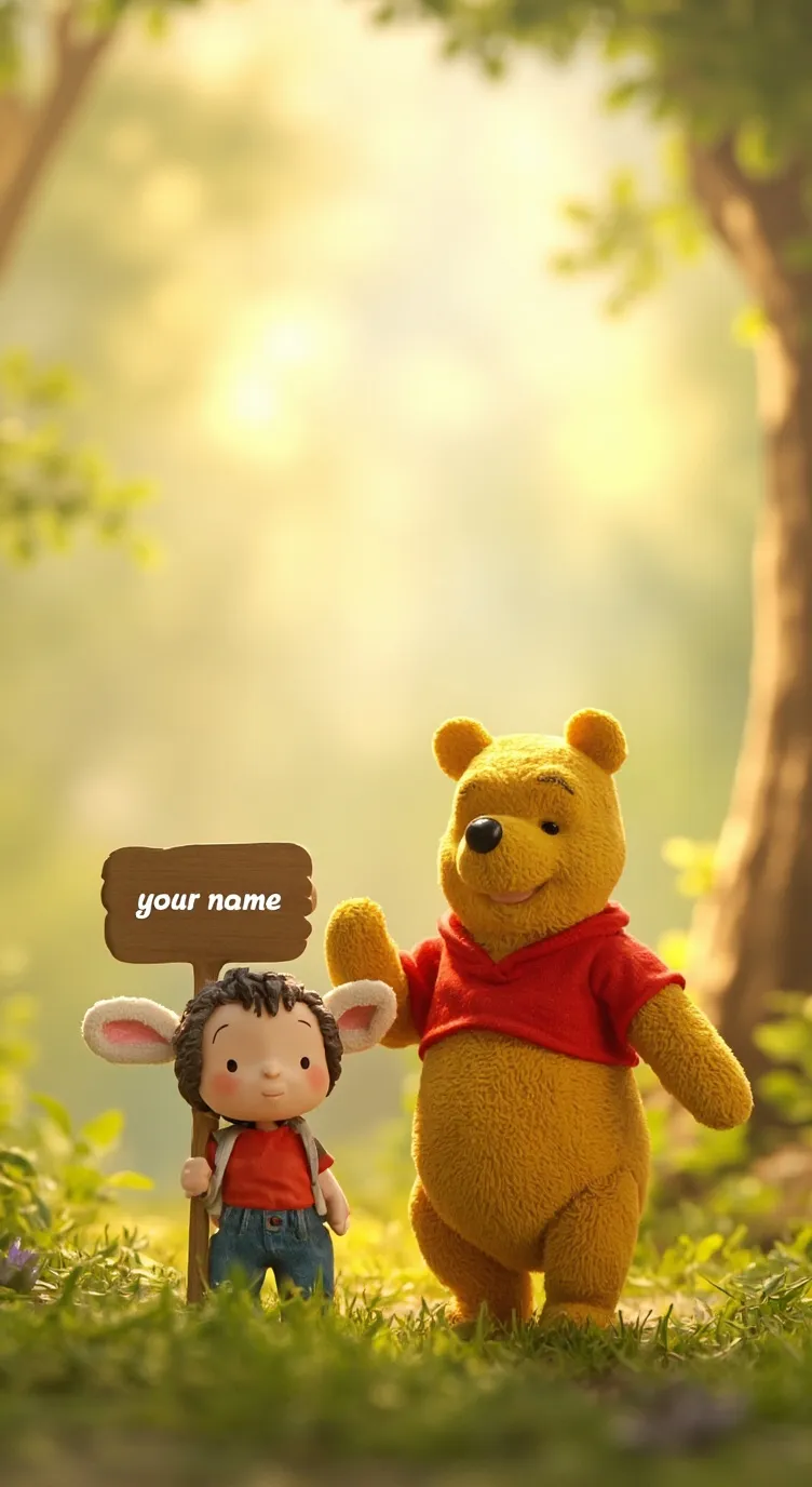 ai character: Winnie The Pooh background