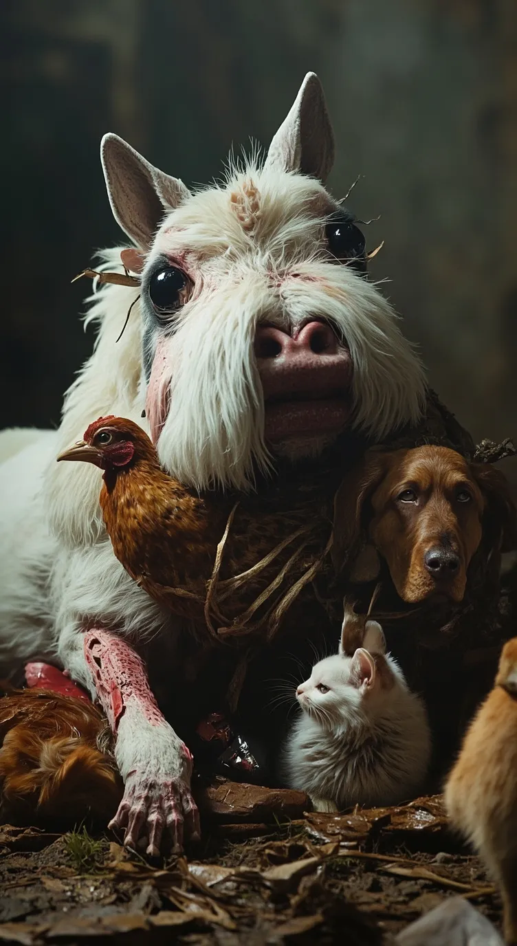 ai character: Smiling critters2 background