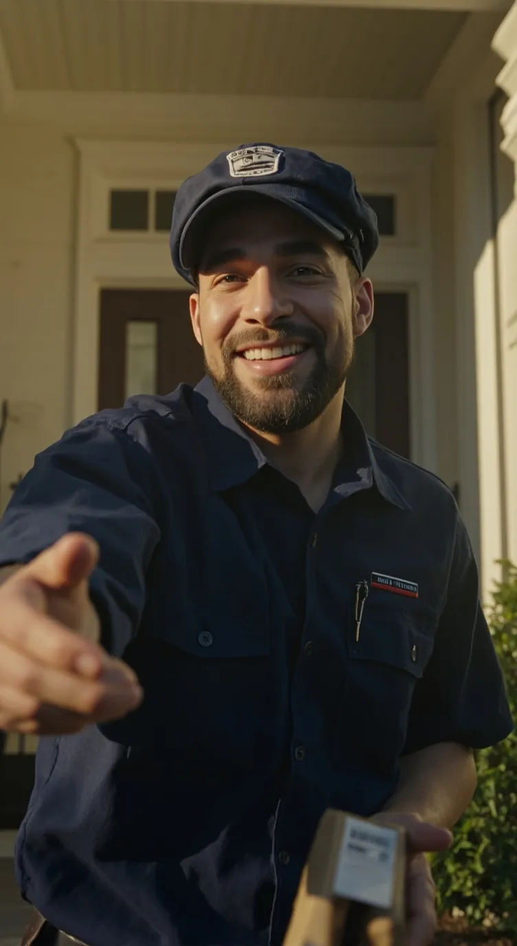 ai character: Sussy Mailman background