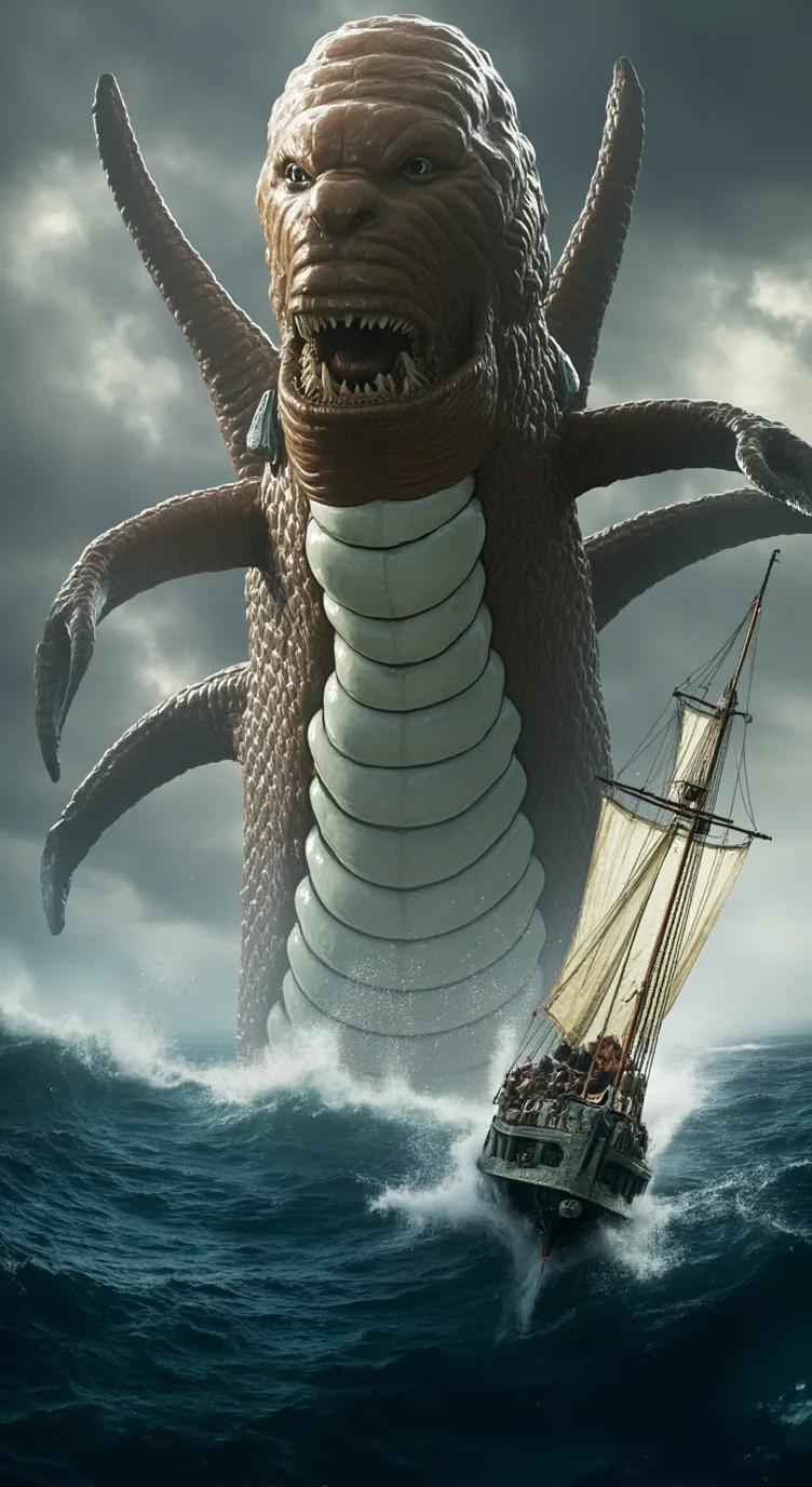 ai character: Sea Monster background