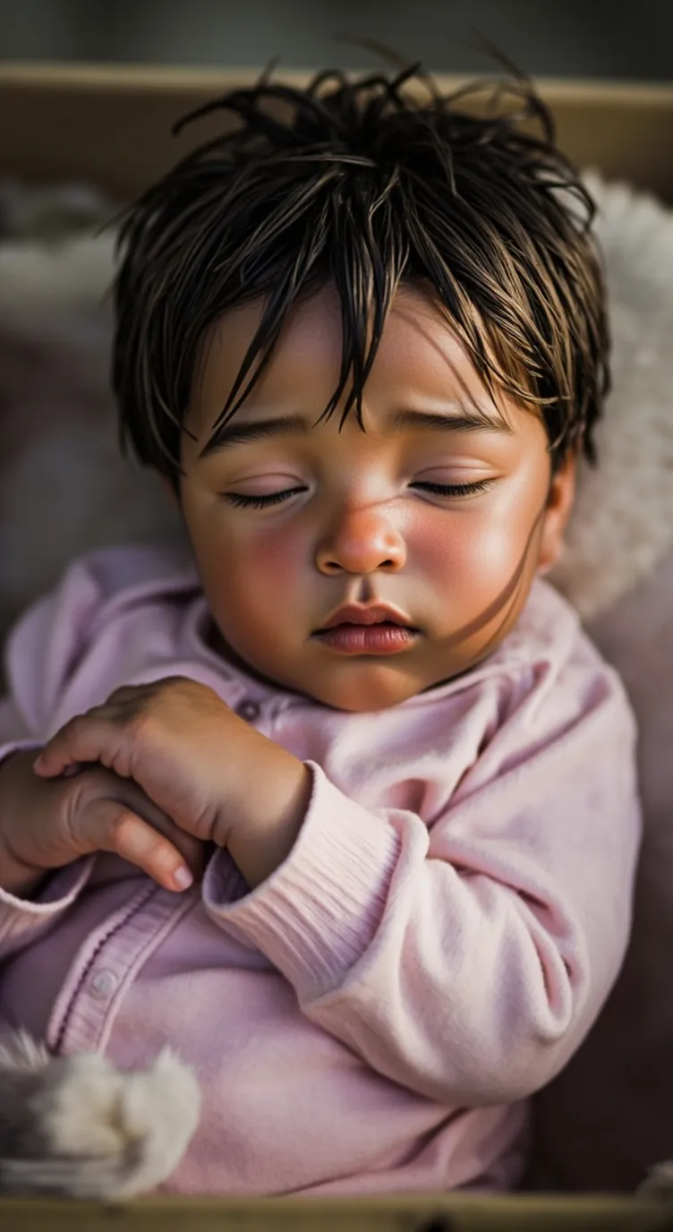 ai character: baby fox girl  background