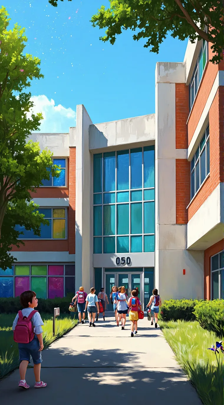 ai character: sekolah  background