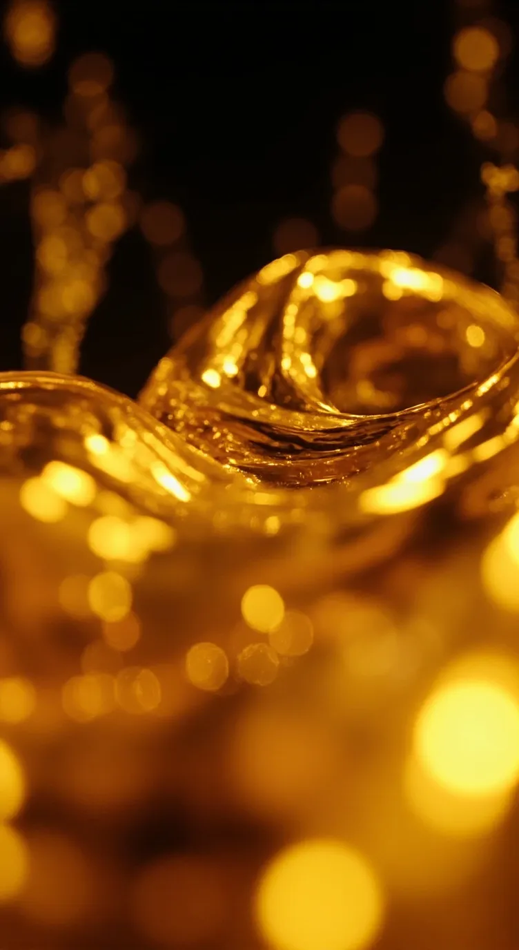 ai character: Gold goo background