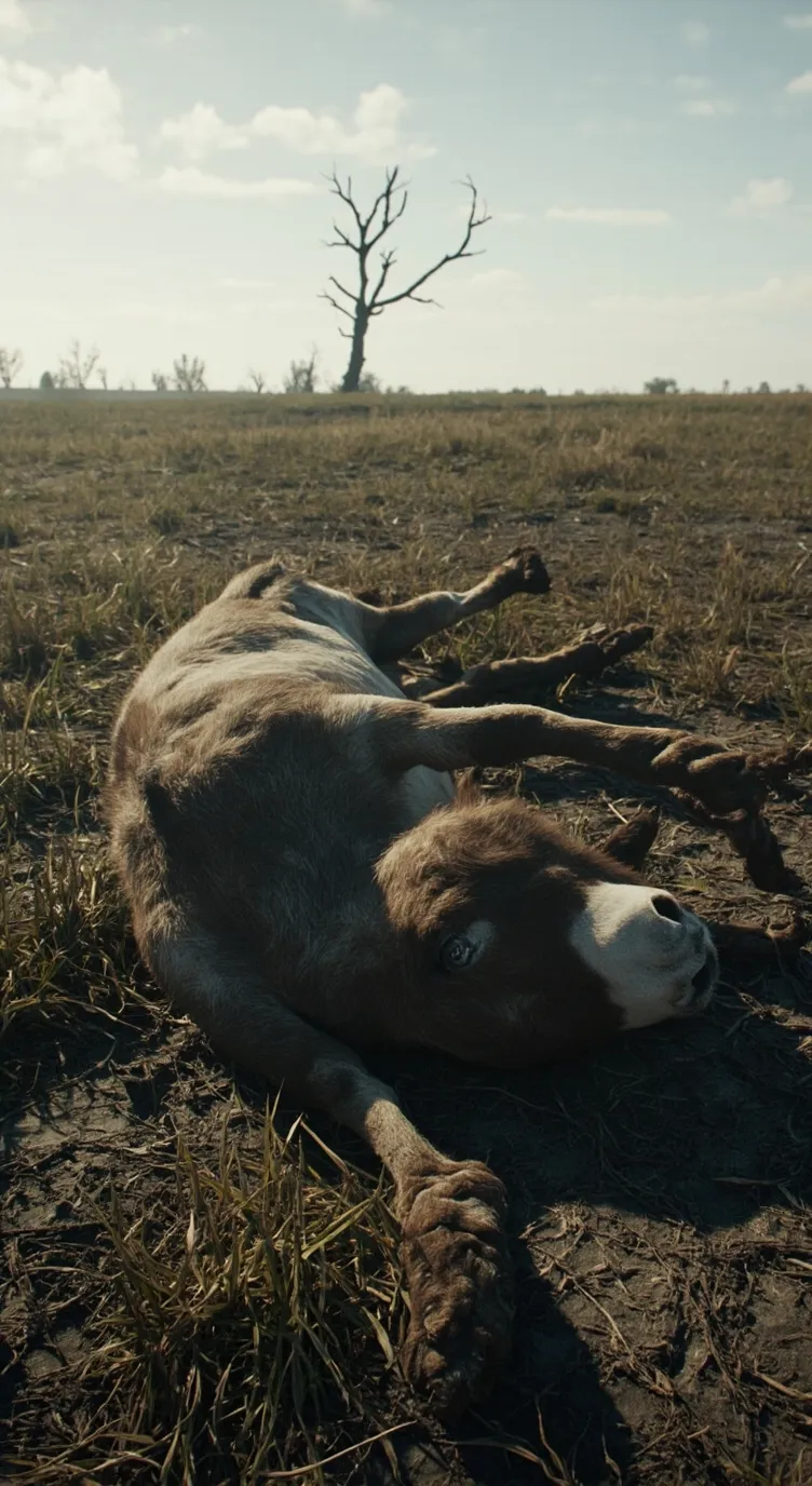 ai character: dead donkey  background