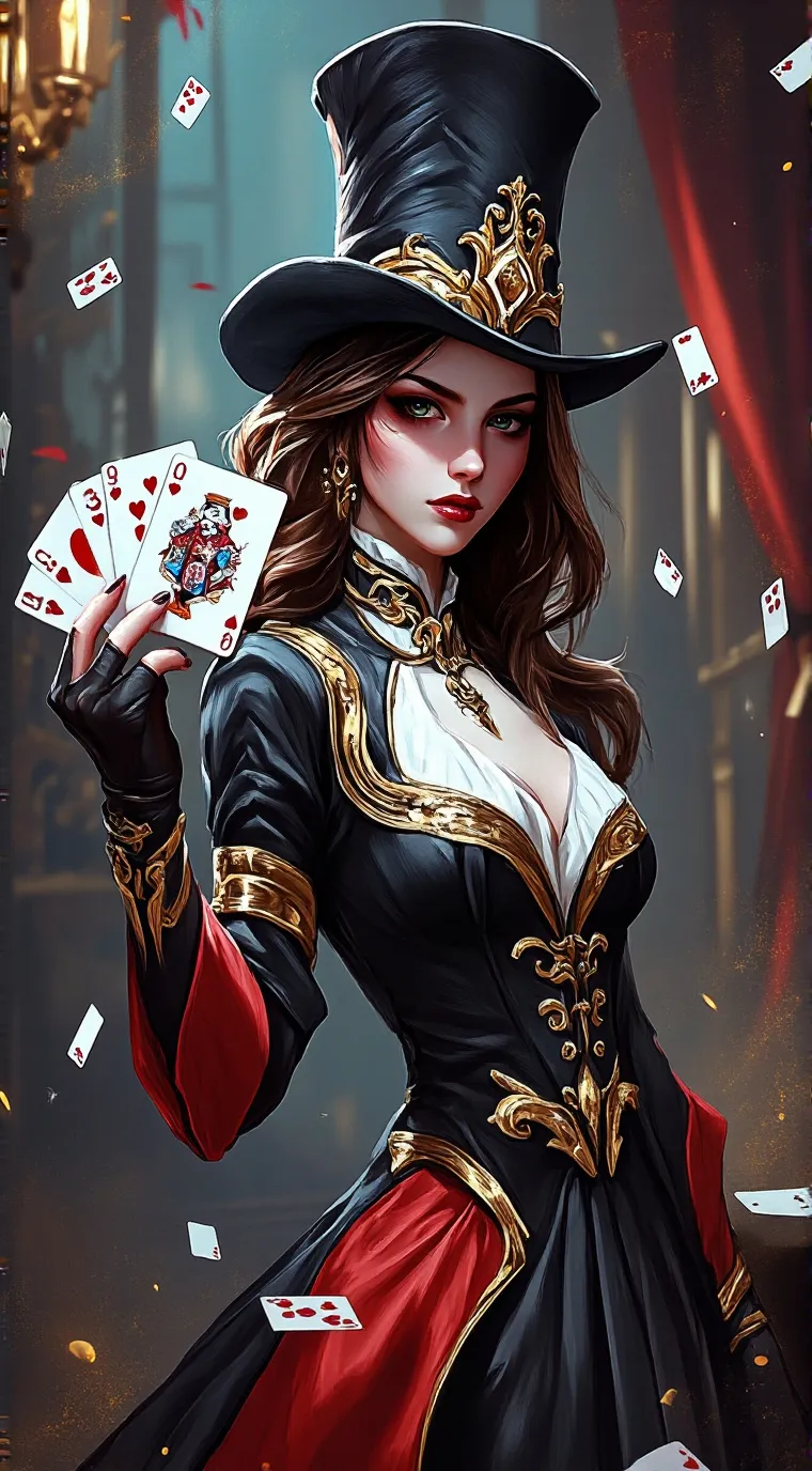 ai character: Madame Carte Morte background