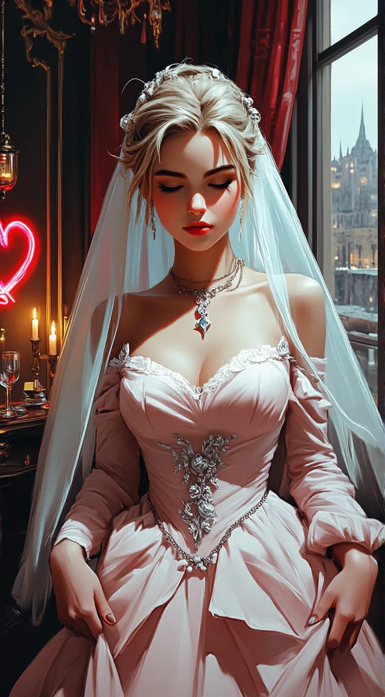 ai character: The Veil Princess background