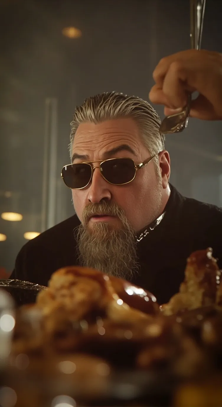 ai character: Buffet background