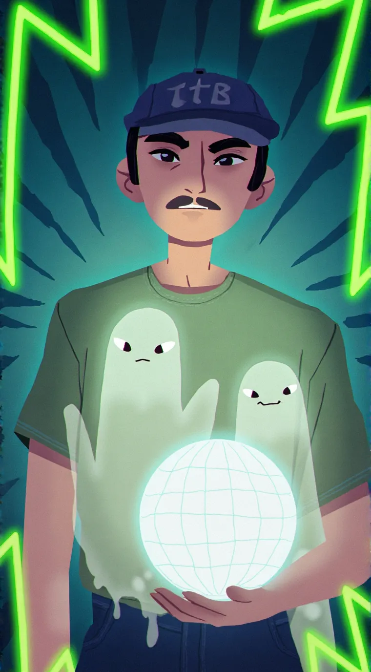 ai character: 😴Cashier💵 background