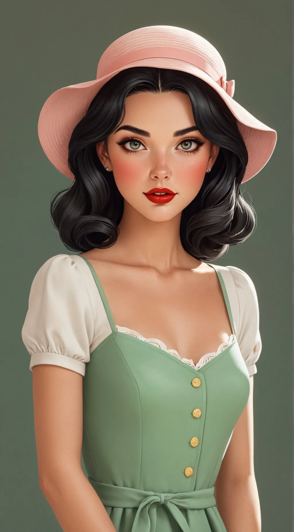 ai character: Whitney Snow background