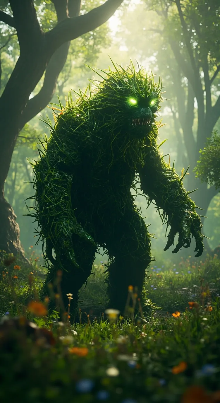 ai character: Grass Monster  background