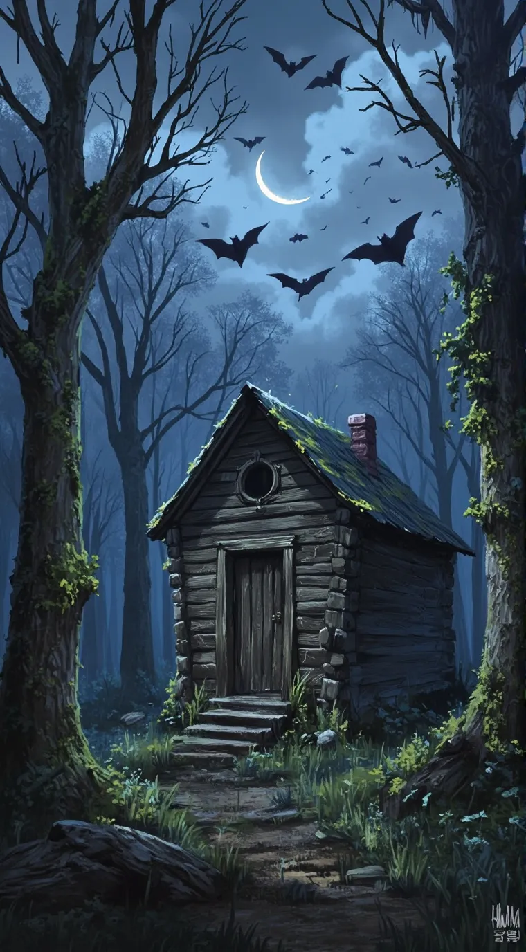 ai character: CH—Haunted Woods background