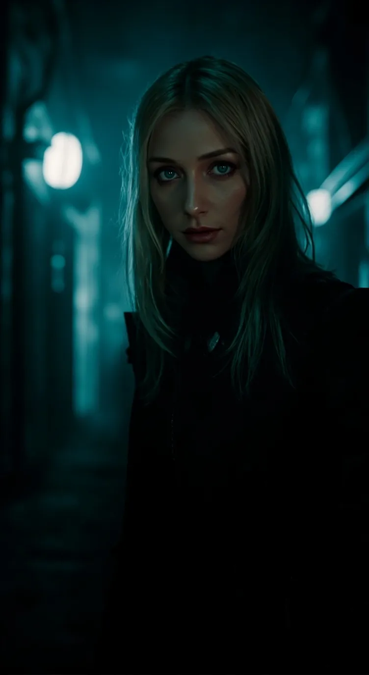 ai character: Lyra Verdant background