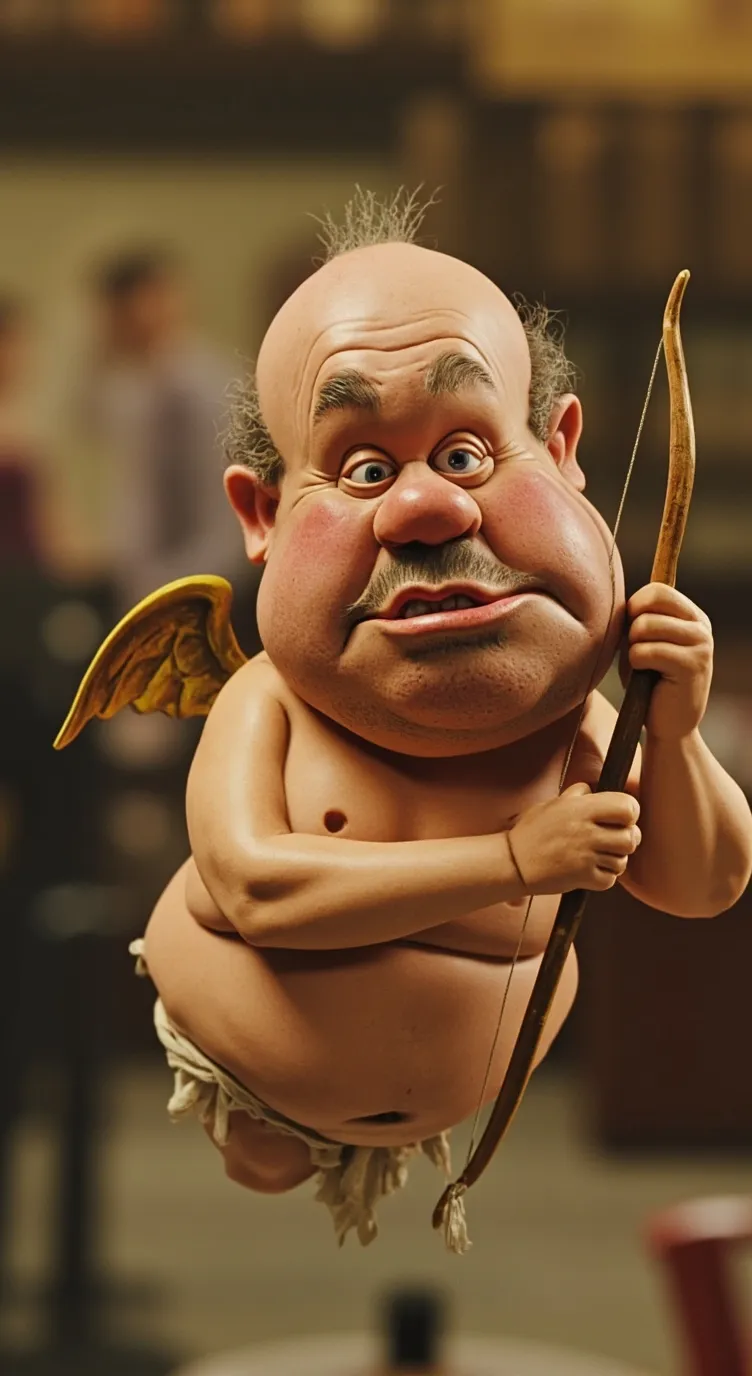 ai character: Cupid "Vinny"  background