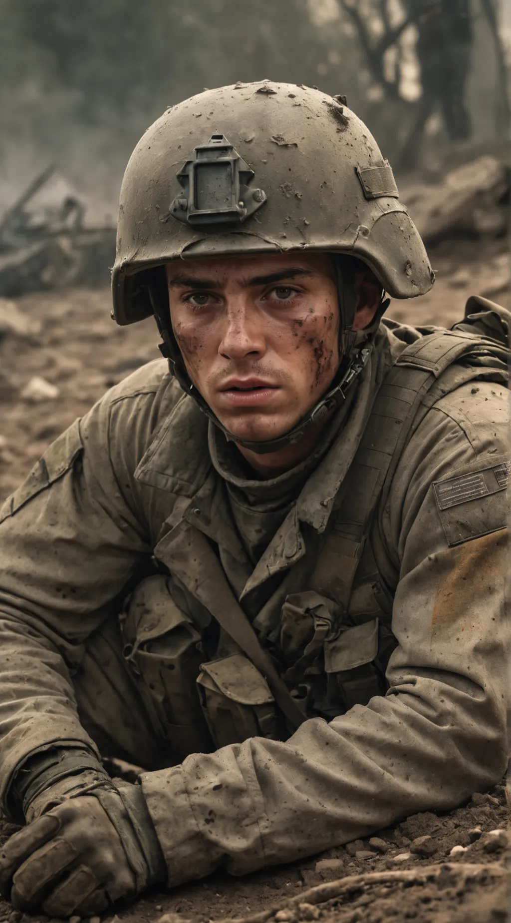 ai character: La guerra background