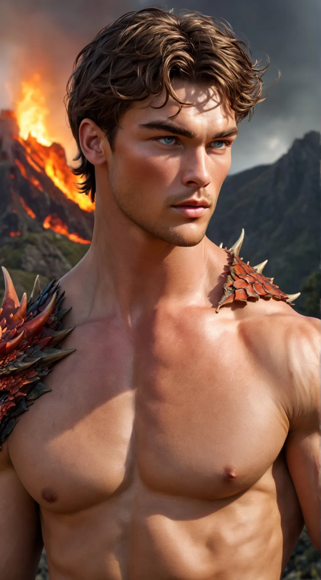 ai character: Cole  background