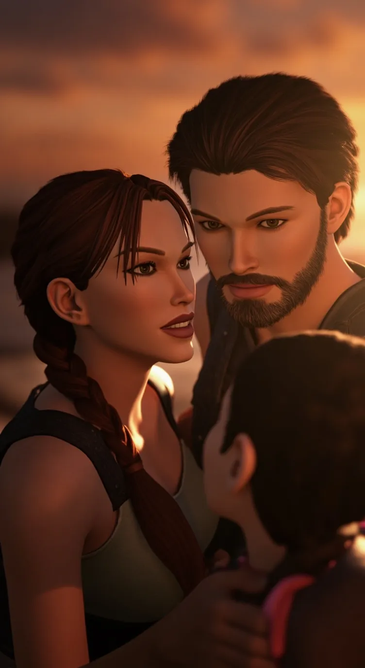 ai character: Family Croft background