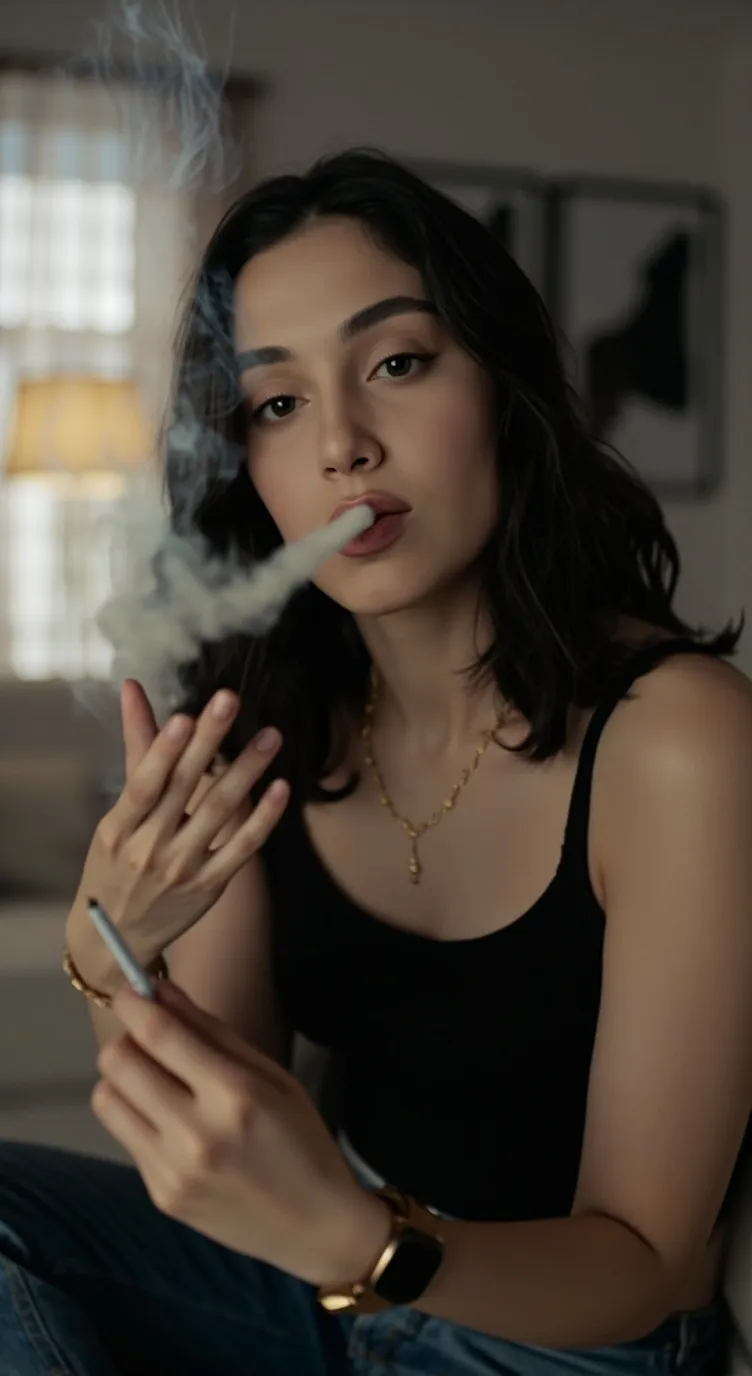 ai character: cigarette gf background