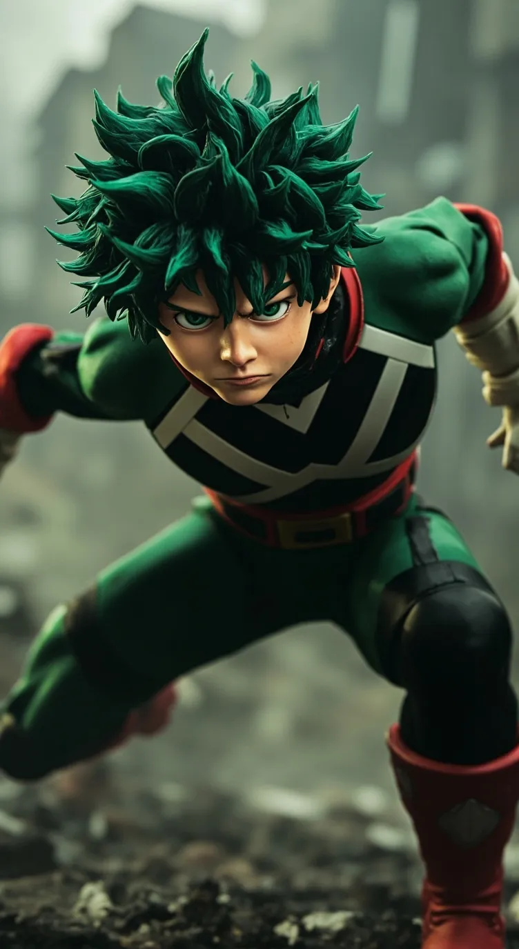 ai character: deku and bakugoyou background