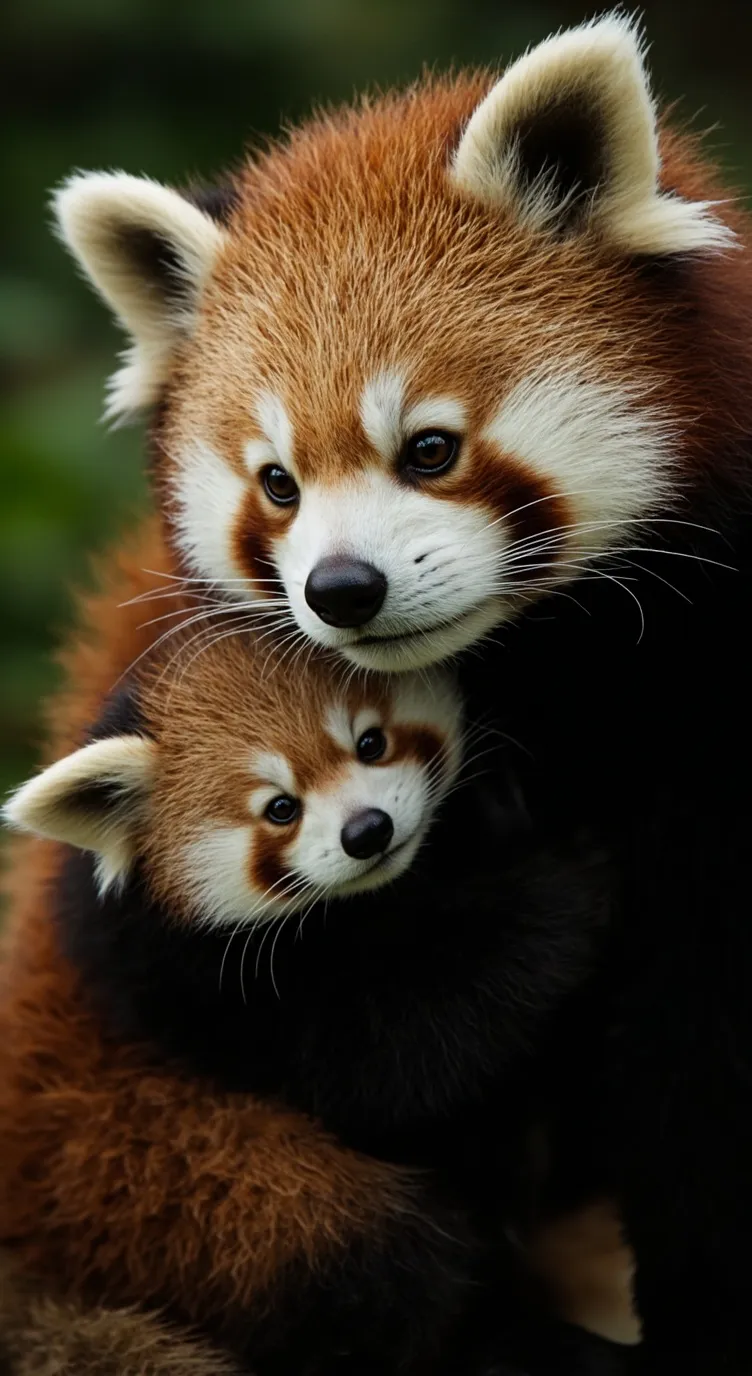 ai character: Red panda  background