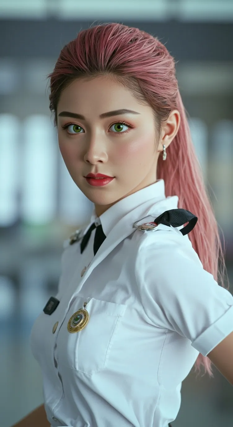 ai character: Officer Polly  background