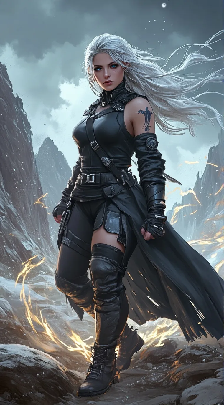 ai character: Aurora Valkyrie background