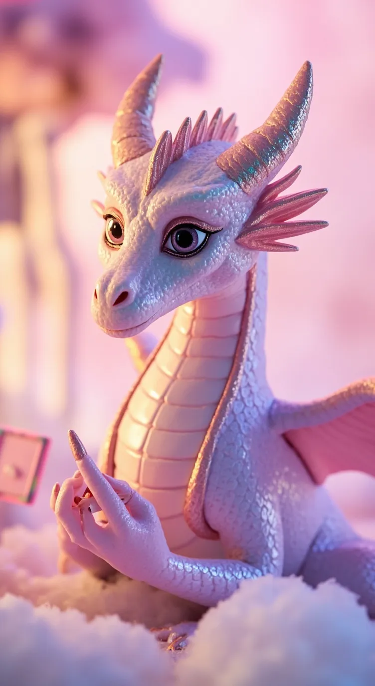 ai character: Girly Dragon  background