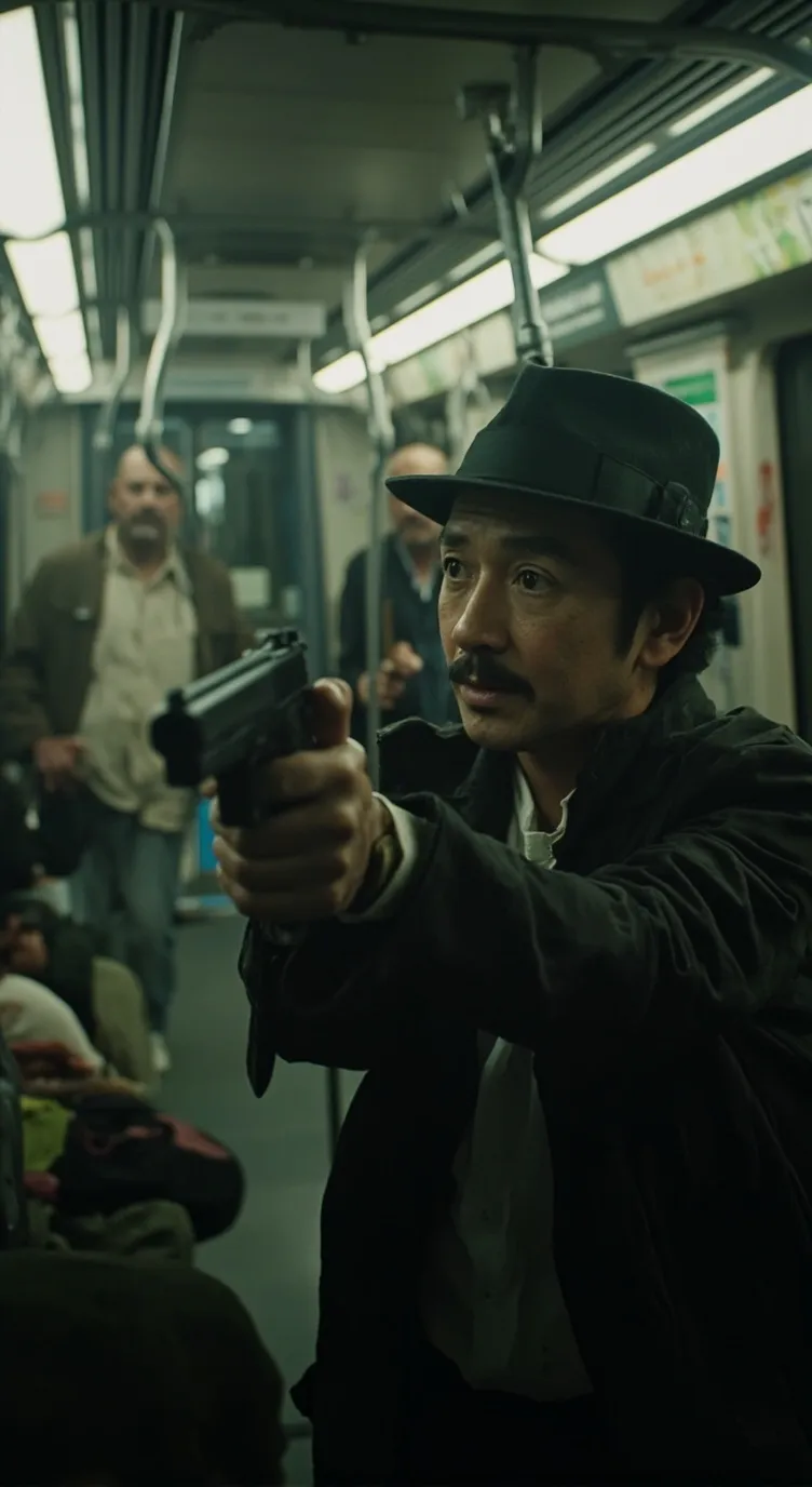 ai character: Train to San Franc background