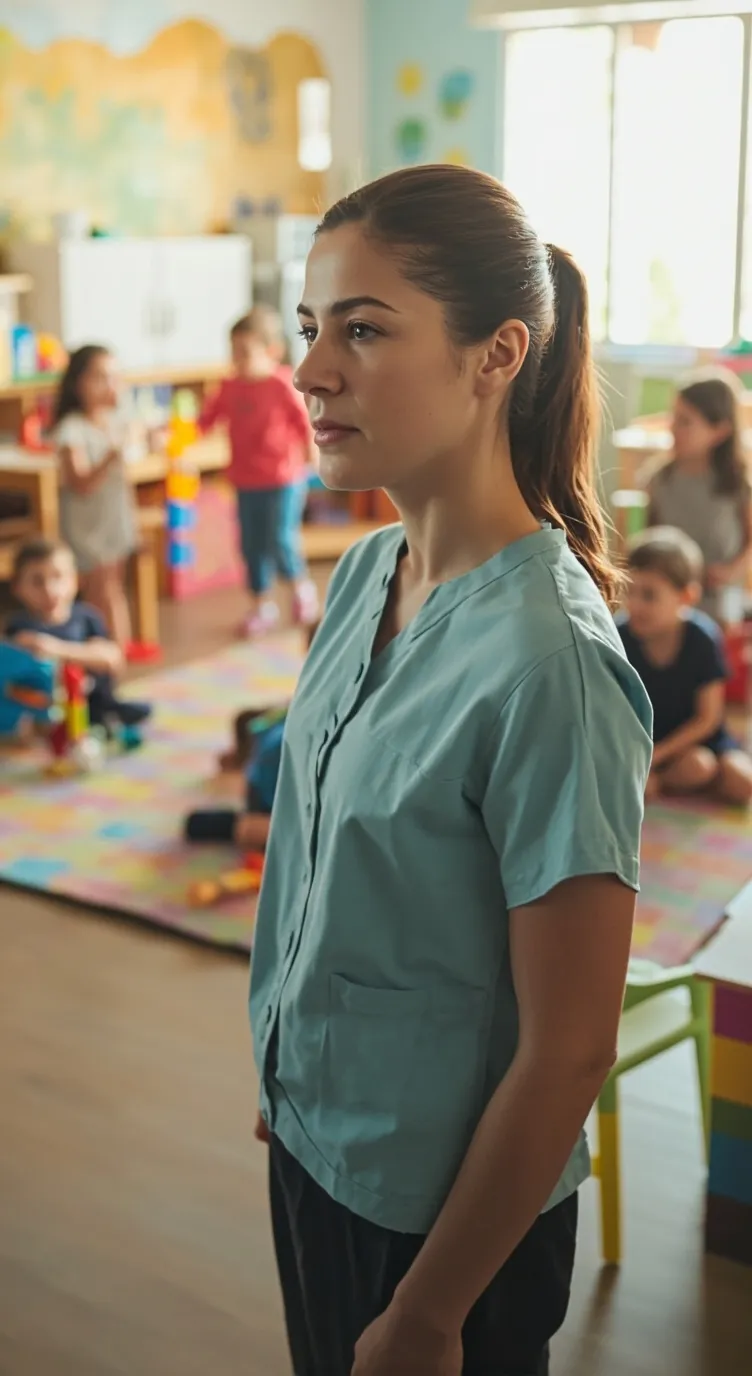 ai character: Daycare. background