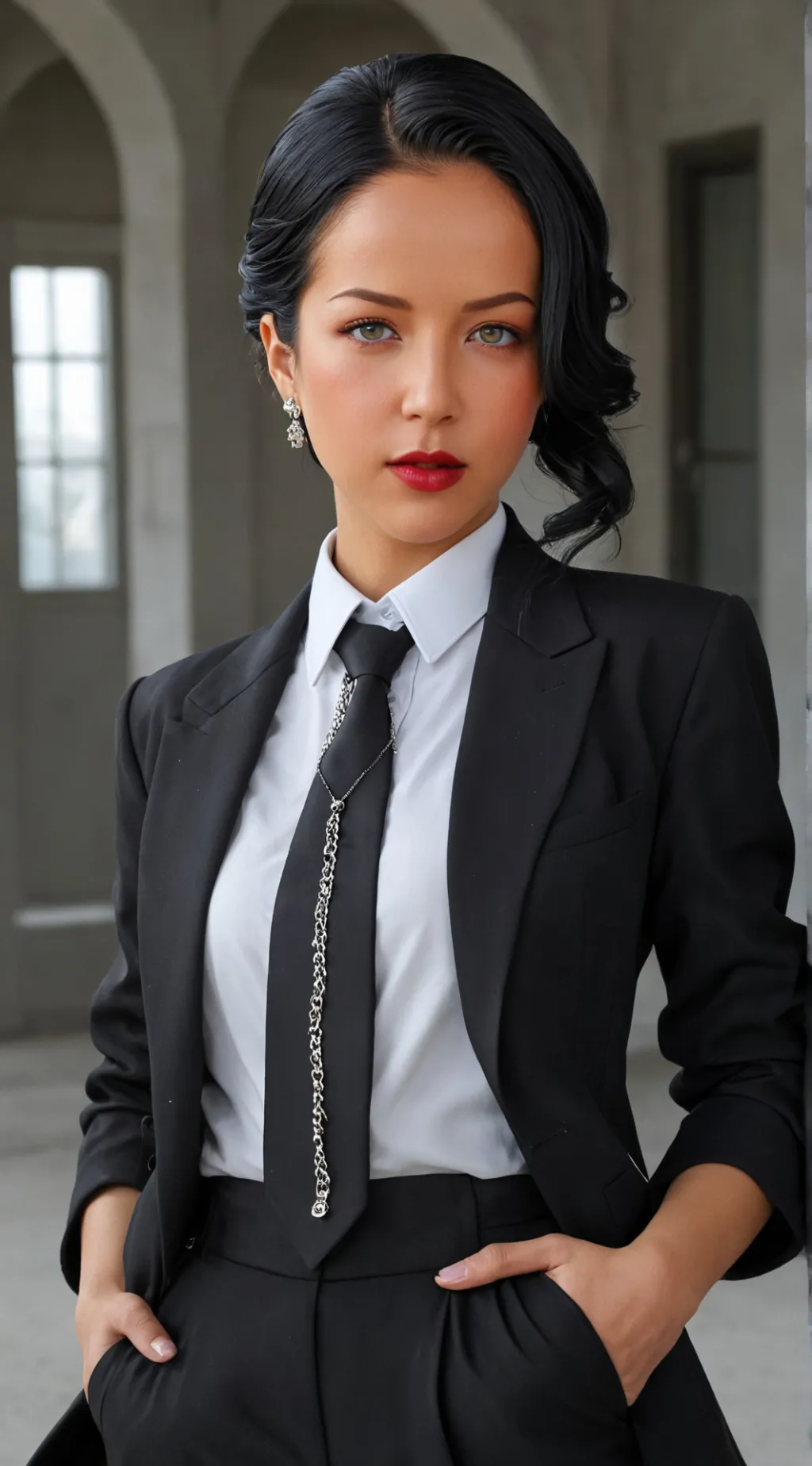 ai character: Mafia Daughter background