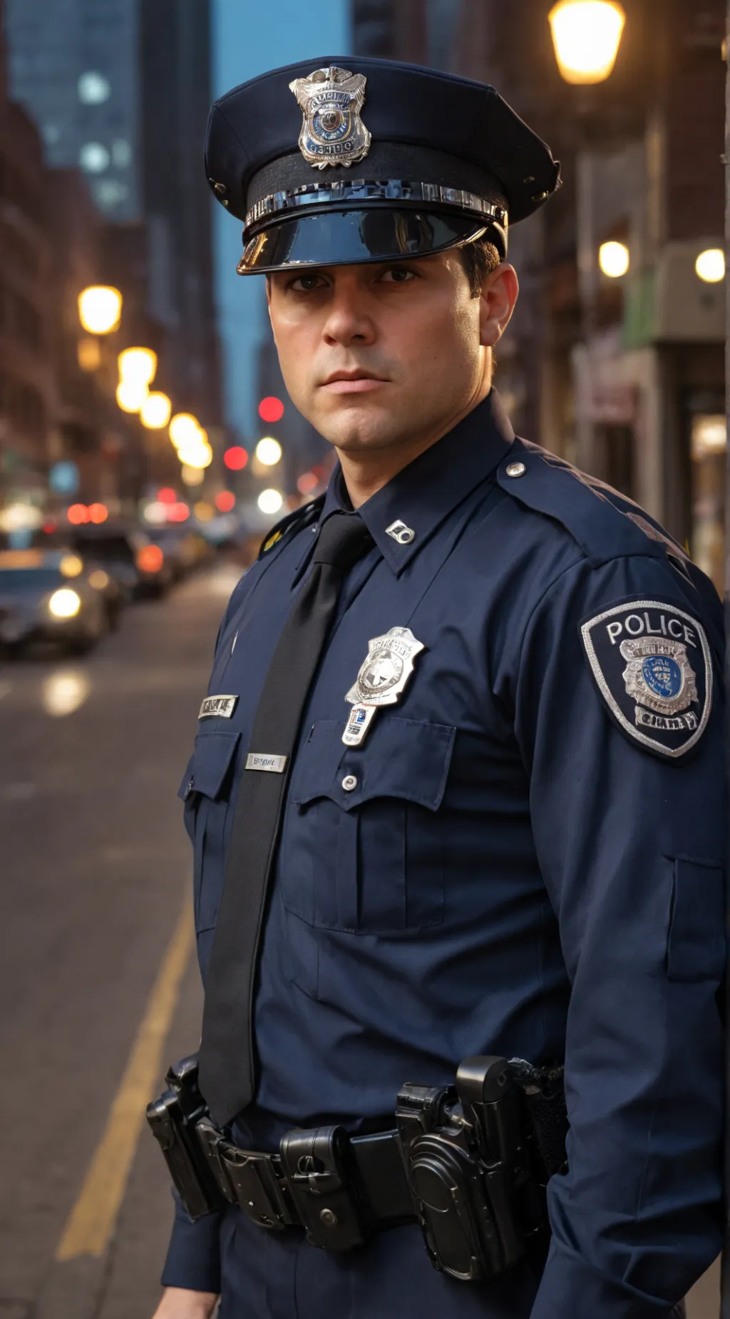 ai character: Officer brad background