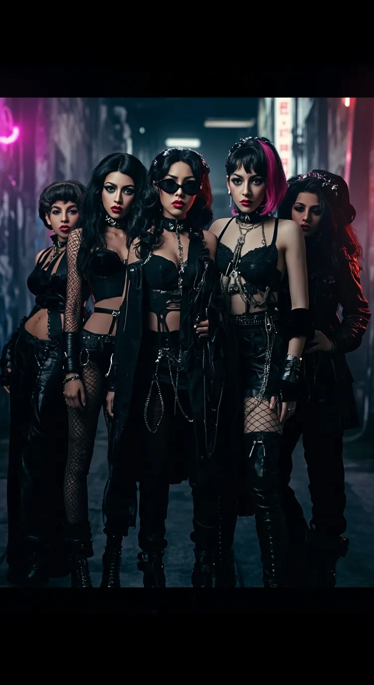 ai character: Goth girls background