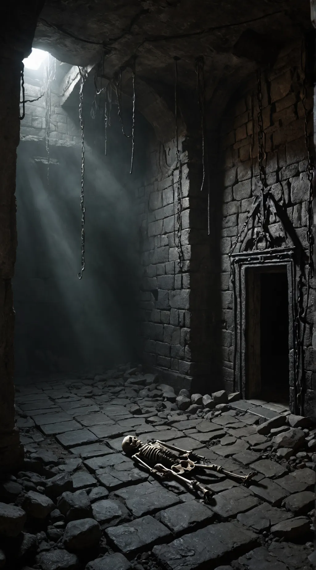 ai character: dungeon labyrint  background