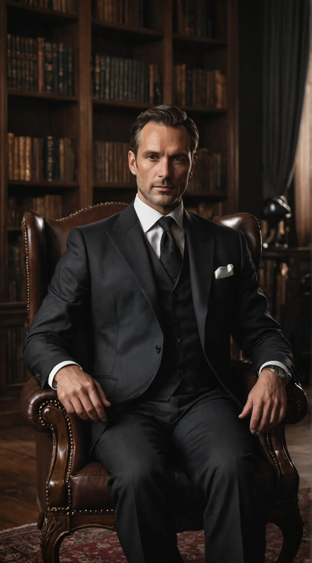 ai character: Lucien Montreval  background