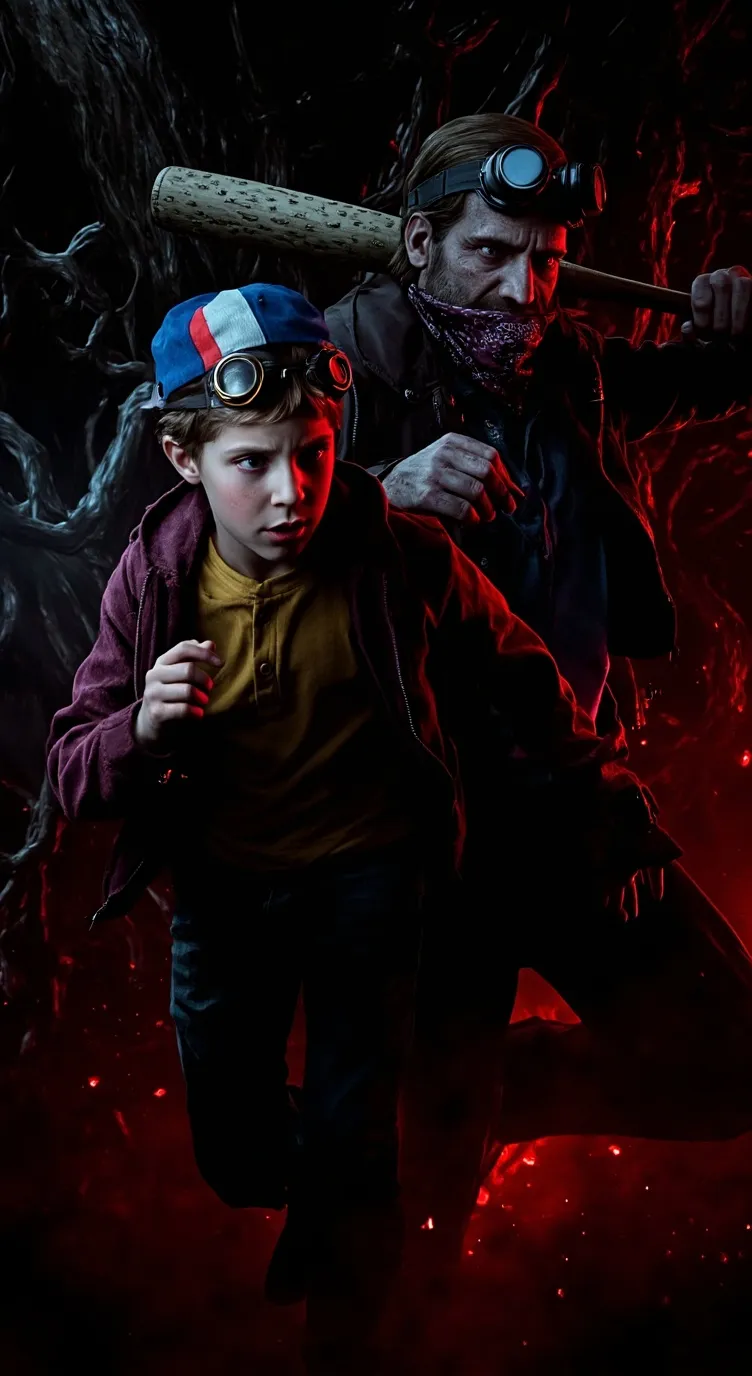 ai character: Steve and dustin background